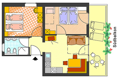 Piano dell'ppartamento Morgensonne